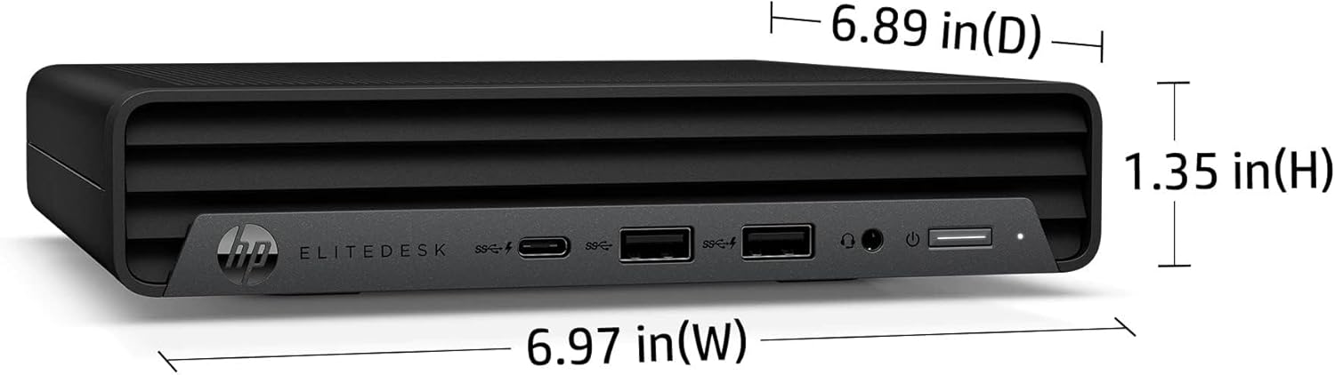 HP EliteDesk 800 G6 Mini Desktop Business Computer, Core i5-10500T Processor, 16GB RAM, 1TB PCIe SSD, RJ-45, Displayport, SUB KB & Mouse, Wi-Fi, BT, Windows 11 Pro (Renewed) - Image 6