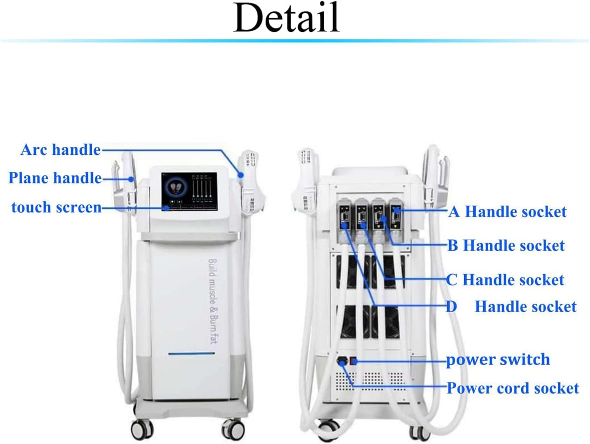 4 Handles Body Shaping Machine for Abdomen Buttock Upper Arm Thigh Muscle Strengthen - Image 2