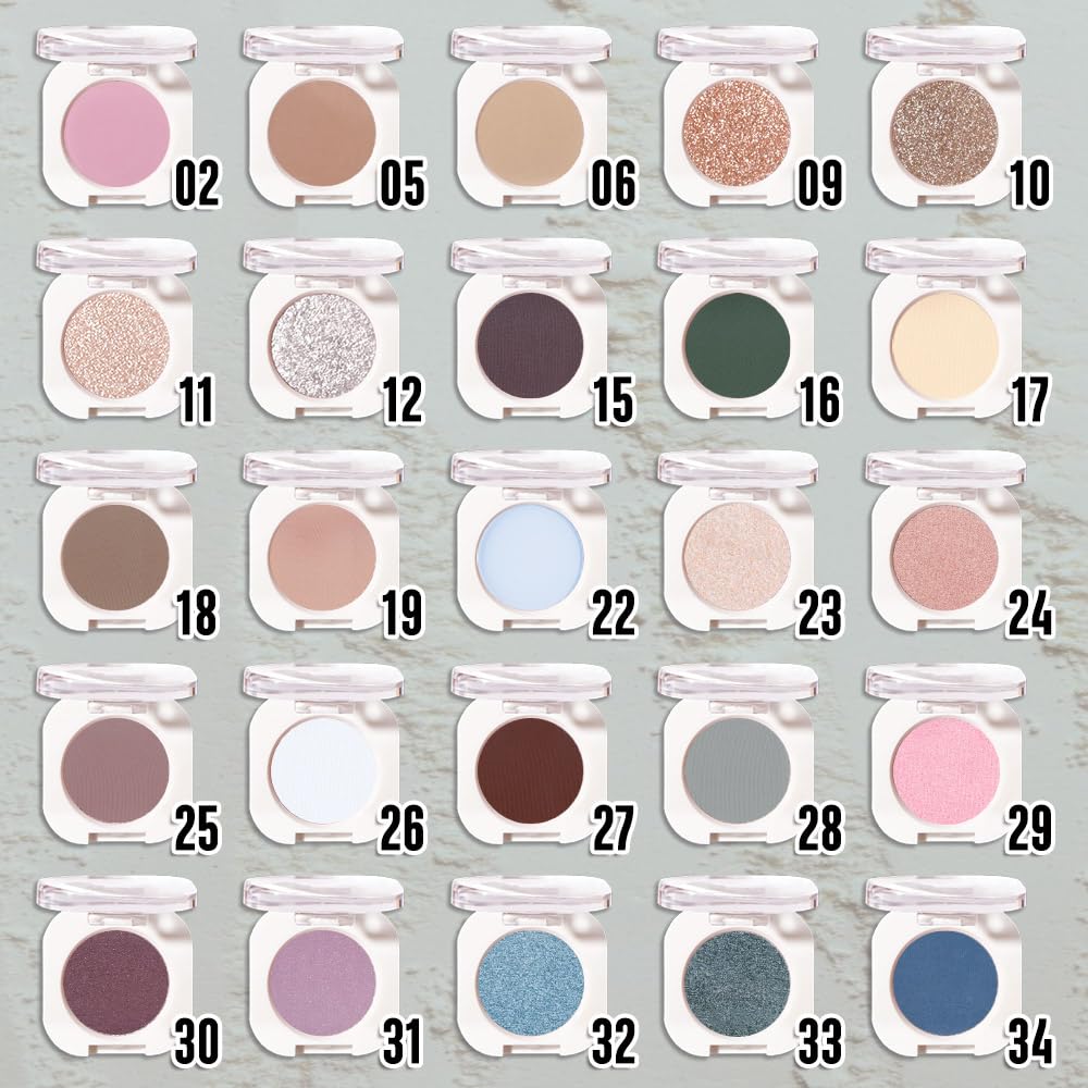 Dusty Grey Single Matte Eyeshadow Makeup, Neutral Powde Eye Shadow for Older Women, Smoky Gray Grey Matte Singles Eyeshadow Palette Pigmented Waterproof,Girls Monochrome Eyeshadows Gift 28 - Image 3
