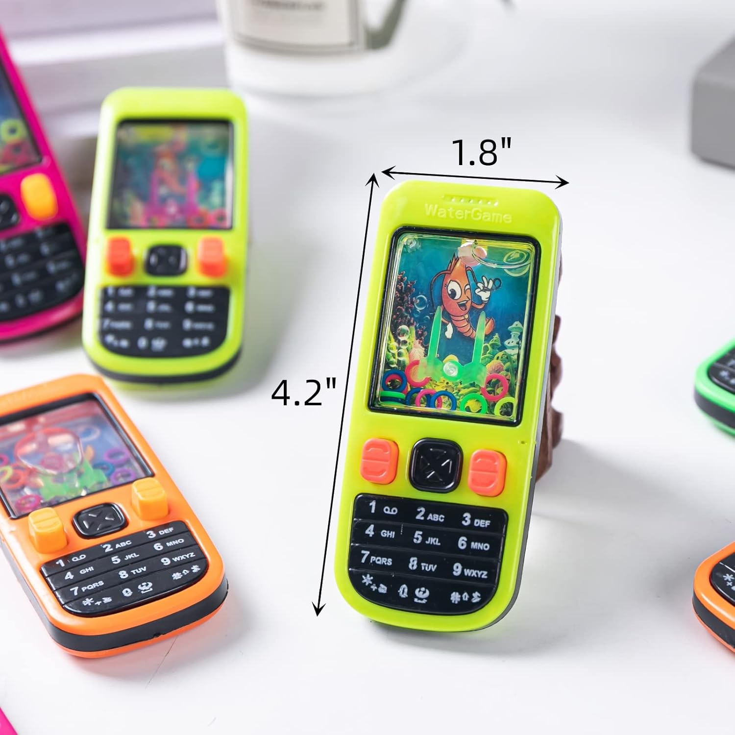Handheld Water Game-24 Pcs Water Ring Game for Kids Handheld-Treasure Box Prizes-Party Favors Goodie Bags Stuffers-Birthday Class Favor-School Classroom Reward Prizes Bulk-4.2" - Image 2