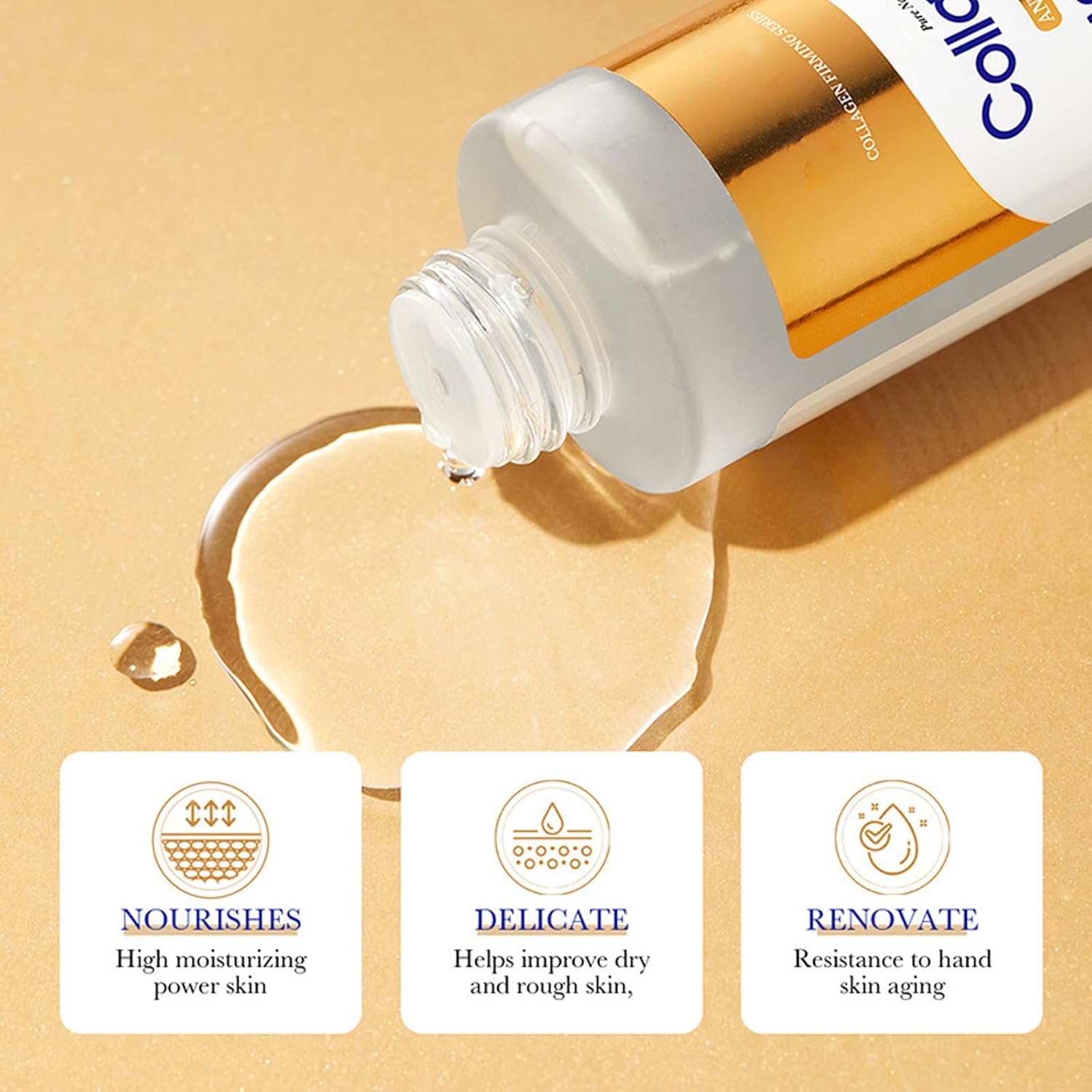 Collagen Skin Care Set, 6Pcs Face Care Sets for Older Women, Firming Skin, Shrink Pores, Smooth Wrinkles, Hydrating Skin Care Set Include Serum Face Cream Eye Cream Toner Cleanser Facial Mask1 - Image 6
