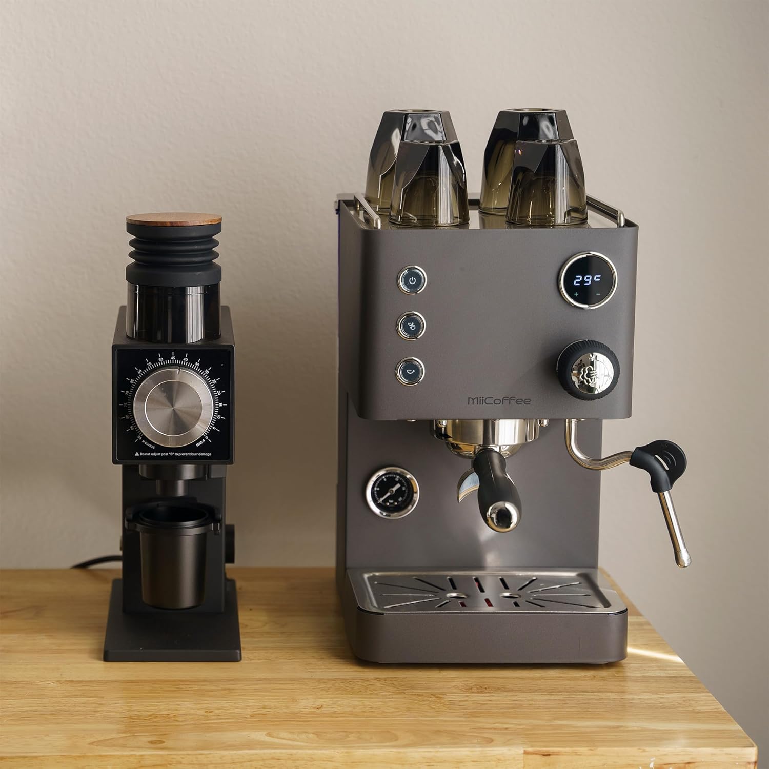MiiCoffee Apex Espresso Machine V2 (Grey) - Image 2