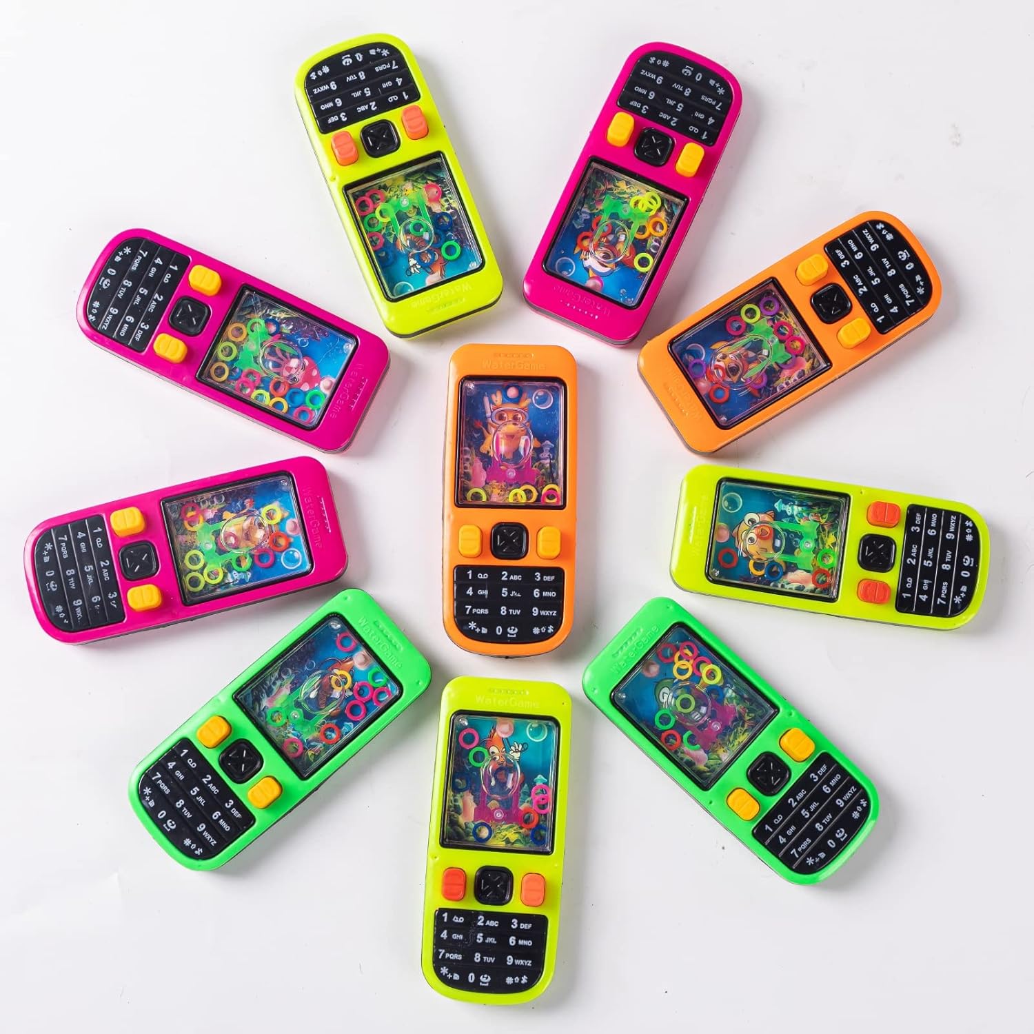 Handheld Water Game-24 Pcs Water Ring Game for Kids Handheld-Treasure Box Prizes-Party Favors Goodie Bags Stuffers-Birthday Class Favor-School Classroom Reward Prizes Bulk-4.2" - Image 5