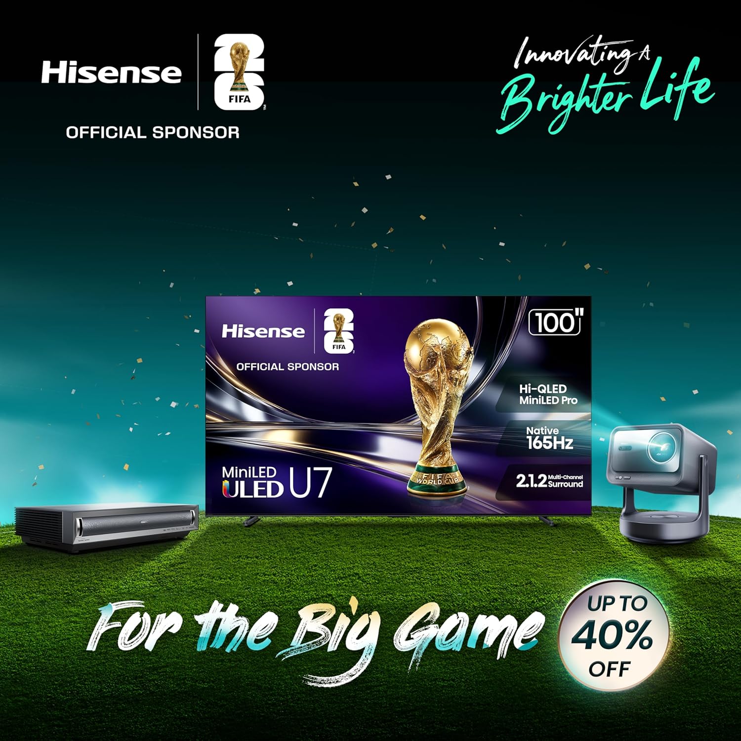 Hisense 40-Inch Class QD4 Series Hi-QLED FHD Smart Fire TV (40QD4QF) - Quantum Dot Color, DTS Virtual: X, Alexa Built in, Slim Bezel Design - Image 2