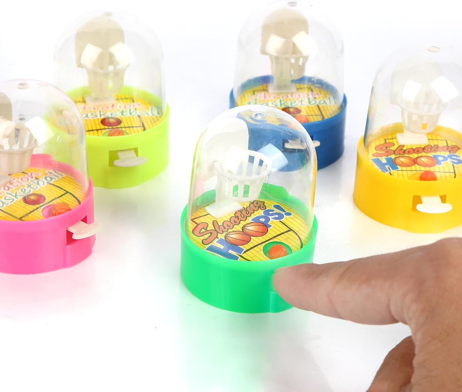 Zasnynua 32 Pack Mini Finger Basketball Toys, Fun Handheld Basketball Shooting Games Desktop Fidget Game, Party Favors Decorations Classroom Rewards Carnival Prizes for Kids - Image 3