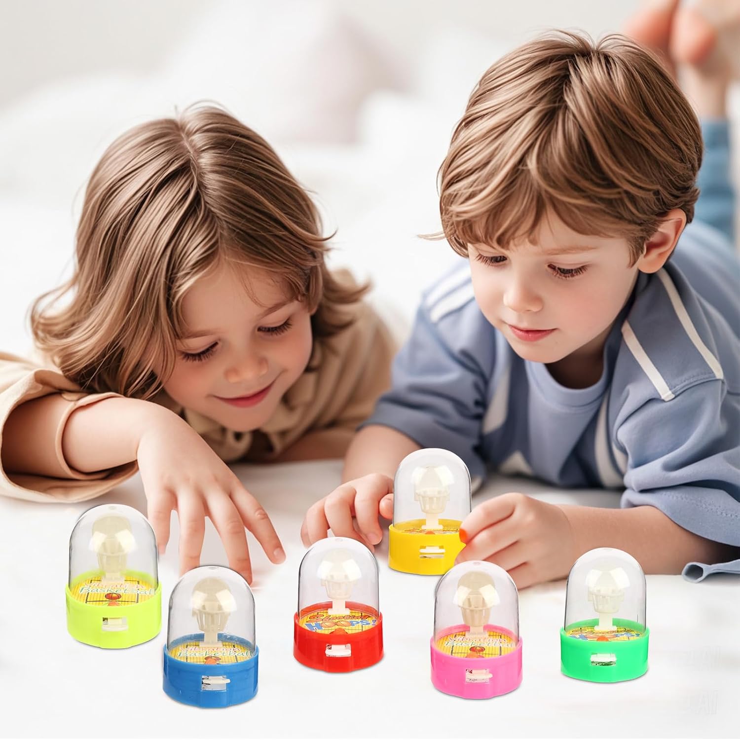 Zasnynua 32 Pack Mini Finger Basketball Toys, Fun Handheld Basketball Shooting Games Desktop Fidget Game, Party Favors Decorations Classroom Rewards Carnival Prizes for Kids - Image 4