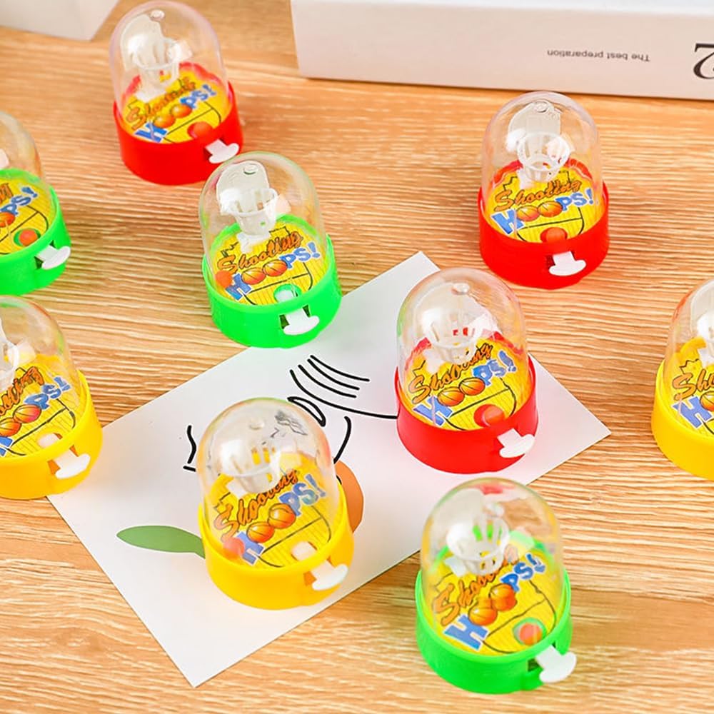 Zasnynua 32 Pack Mini Finger Basketball Toys, Fun Handheld Basketball Shooting Games Desktop Fidget Game, Party Favors Decorations Classroom Rewards Carnival Prizes for Kids - Image 5