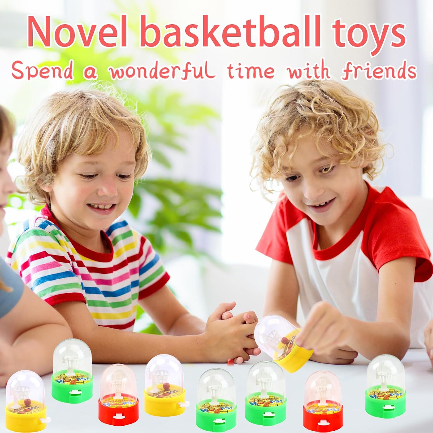 Zasnynua 32 Pack Mini Finger Basketball Toys, Fun Handheld Basketball Shooting Games Desktop Fidget Game, Party Favors Decorations Classroom Rewards Carnival Prizes for Kids - Image 7