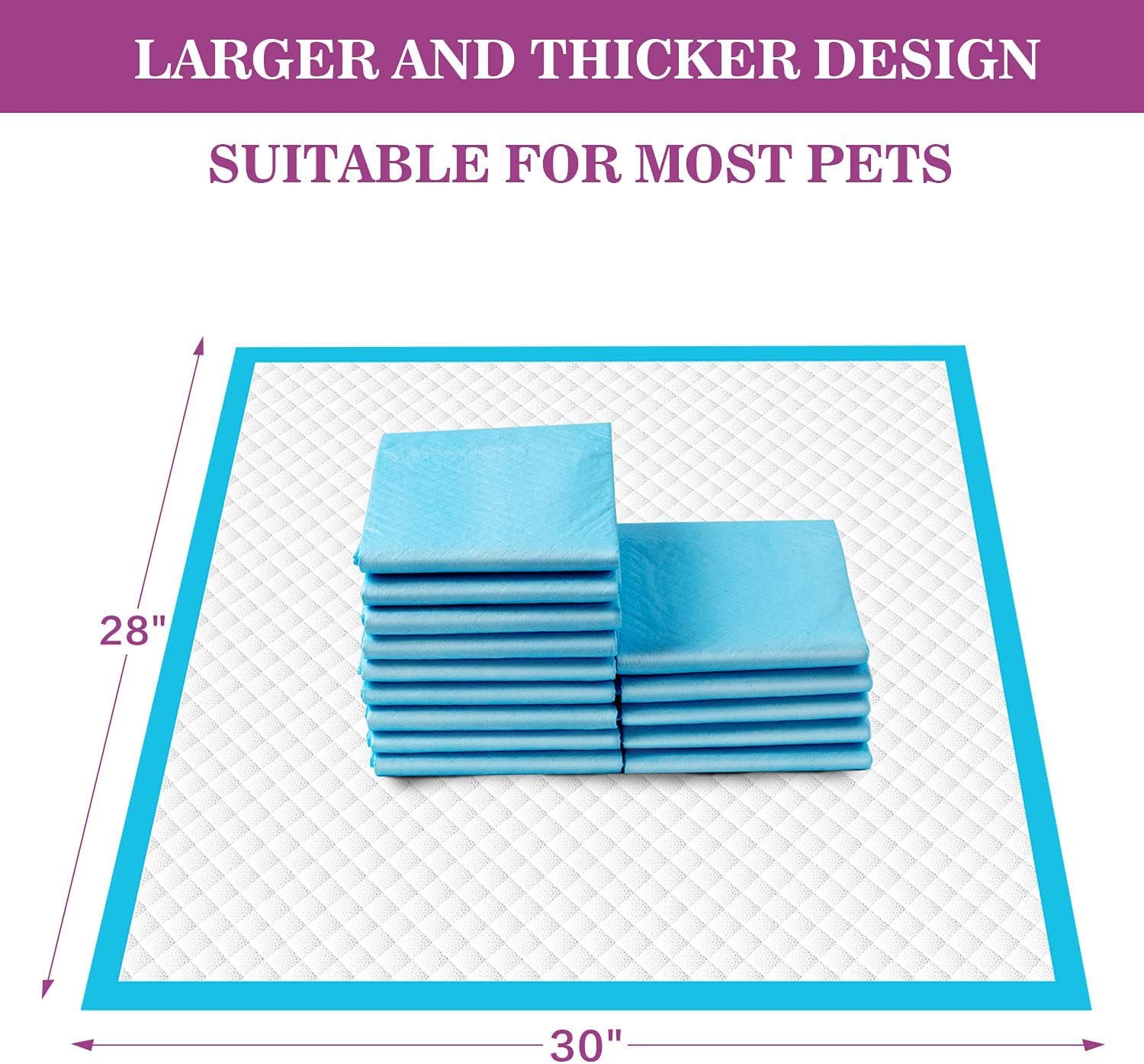 IMMCUTE Large Dog Pee Pads 28"x30"-50 Count | Large Puppy Pee Training Pads Super Absorbent & Leak-Proof | Disposable Pet Piddle and Potty Pads for Puppies | Dogs | Doggie - Image 7