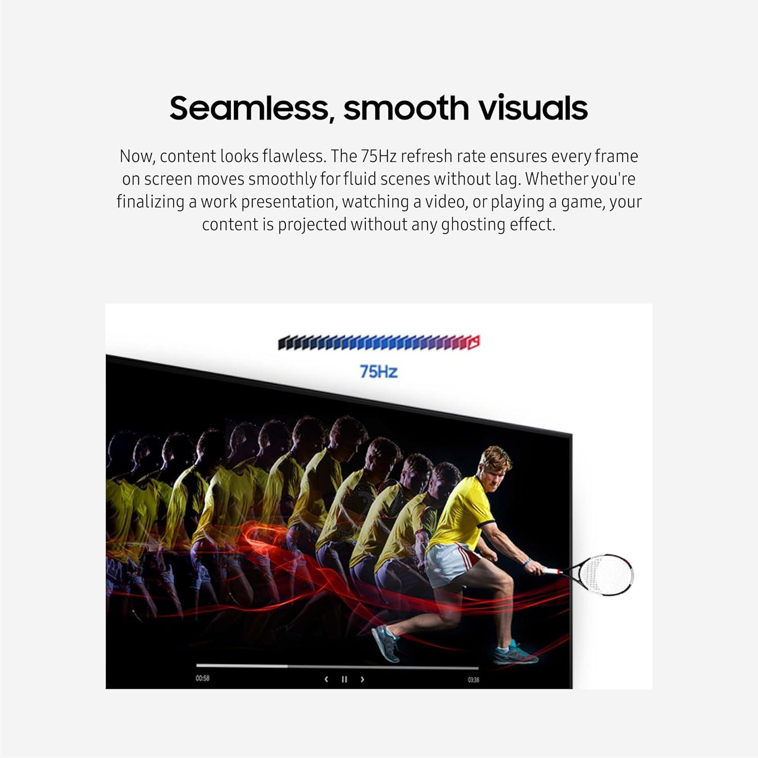 Samsung 32" Flat Computer Monitor | 75Hz Refresh Rate, Borderless Display, AMD FreeSync, Game Mode, Advanced Eye Care, HDMI and DisplayPort, LS32B304NWNXGO, 2024 - Image 6