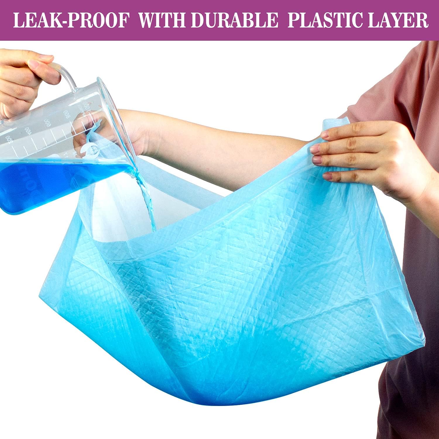 IMMCUTE Large Dog Pee Pads 28"x30"-50 Count | Large Puppy Pee Training Pads Super Absorbent & Leak-Proof | Disposable Pet Piddle and Potty Pads for Puppies | Dogs | Doggie - Image 3
