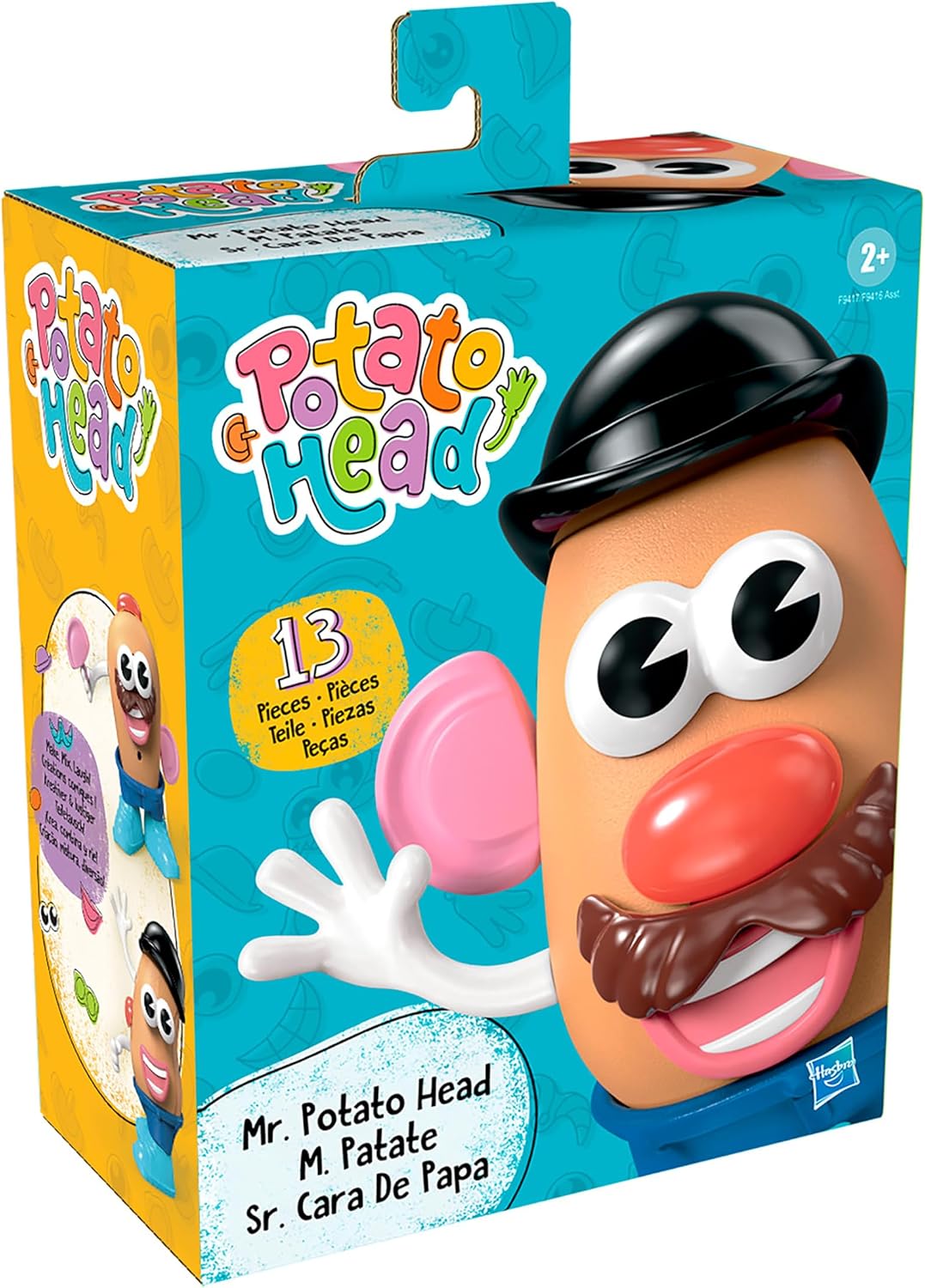 Mr. Potato Head Mr. Potato Head Set with 13 Parts and Pieces, Toddler and Preschool Toys for 2 Year Old Boys and Girls and Up - Image 2