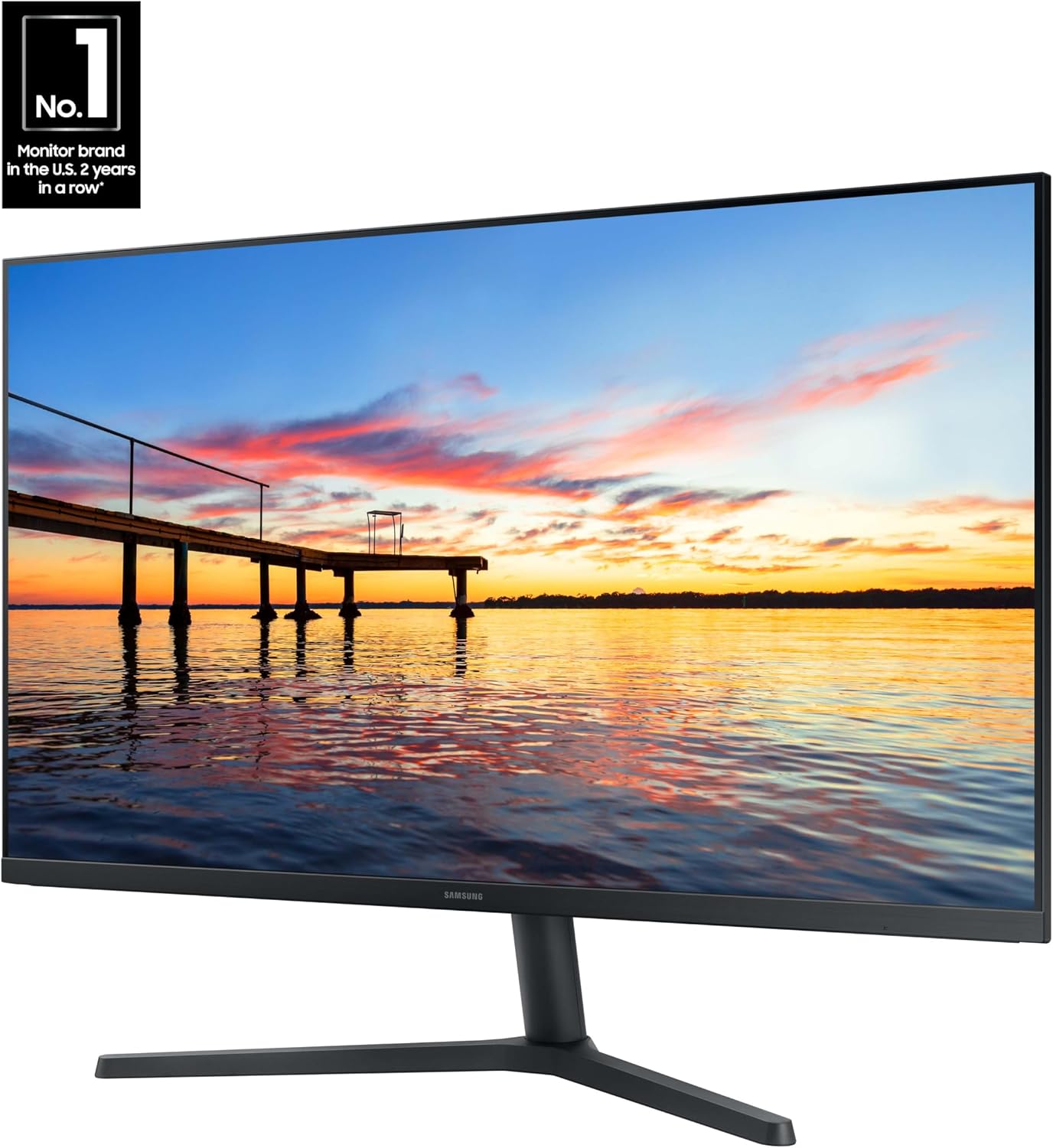 Samsung 32" Flat Computer Monitor | 75Hz Refresh Rate, Borderless Display, AMD FreeSync, Game Mode, Advanced Eye Care, HDMI and DisplayPort, LS32B304NWNXGO, 2024 - Image 2