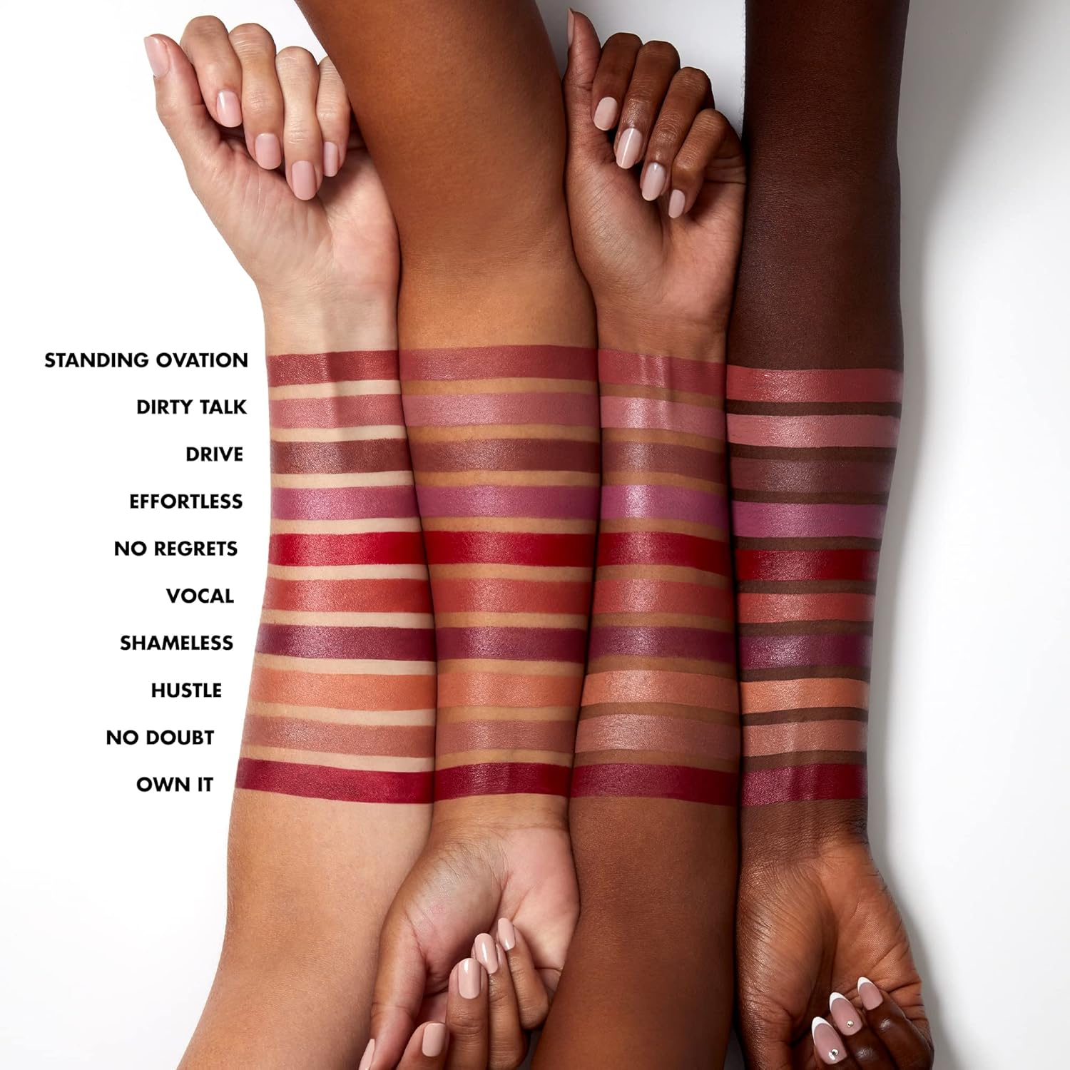 e.l.f. O Face Satin Lipstick, Richly Pigmented, Nourishing & Long-Lasting Creamy Lipstick, Infused With Jojoba, Vegan & Cruelty-Free, Dirty Talk - Image 3
