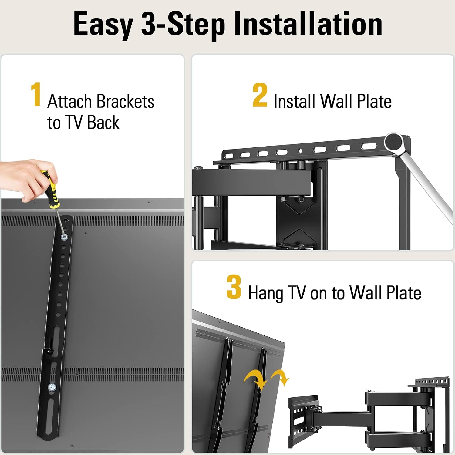 Mounting Dream Full Motion TV Wall Mount for 32-70 Inch TVs up to 99lbs - Image 8