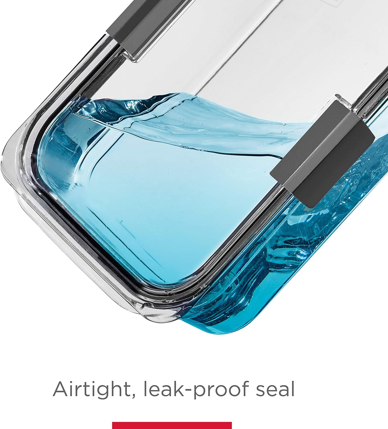 Rubbermaid Brilliance BPA-Free Food Storage Containers with Lids, Airtight Clear Set of 2 (9.6 Cup), Ideal for Lunch, Meal Prep, and Leftovers - Image 4